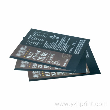 Oem Custom Manual Instruction Paper Card